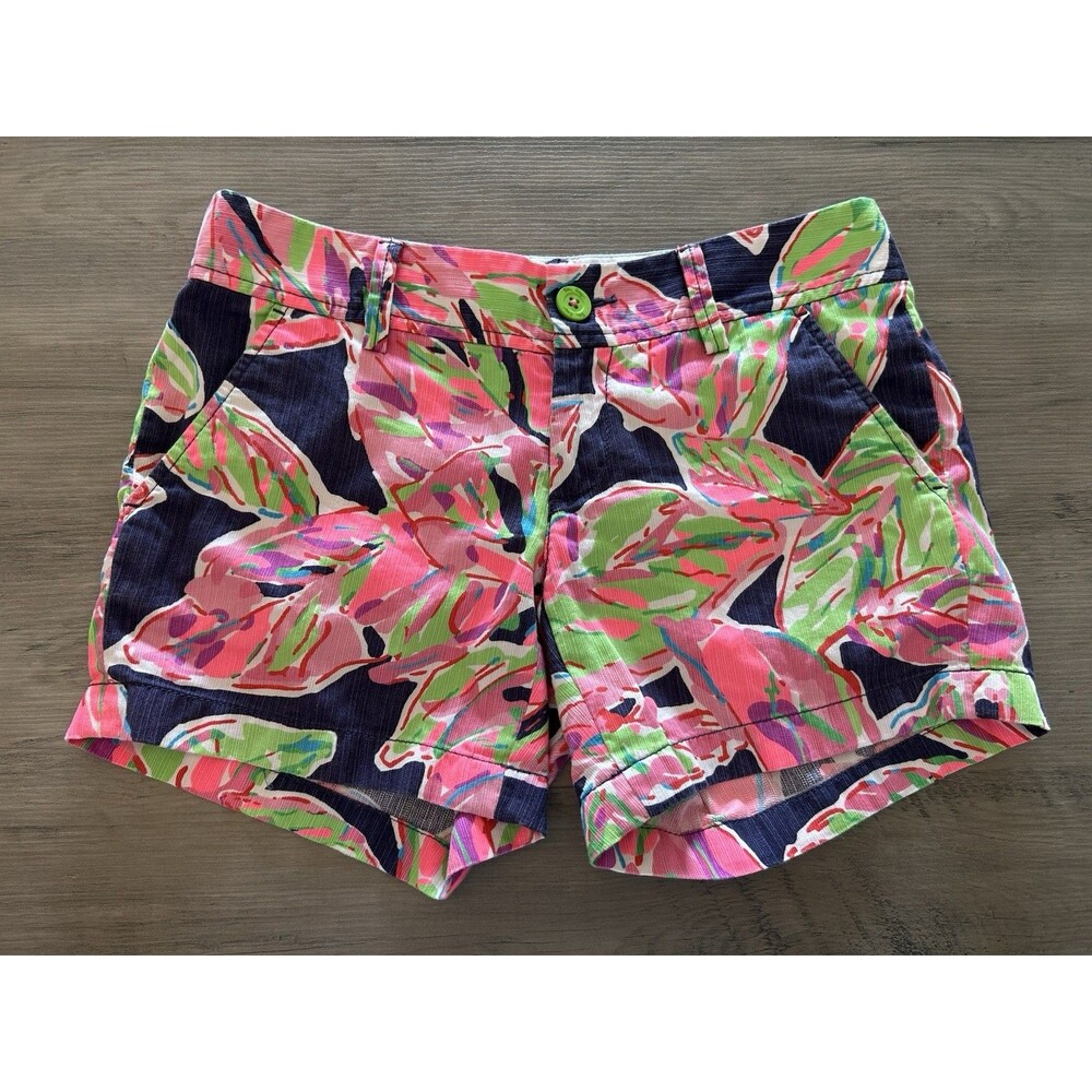 Lilly Pulitzer The Callahan Short Chinos Womens Size 0 Cotton
